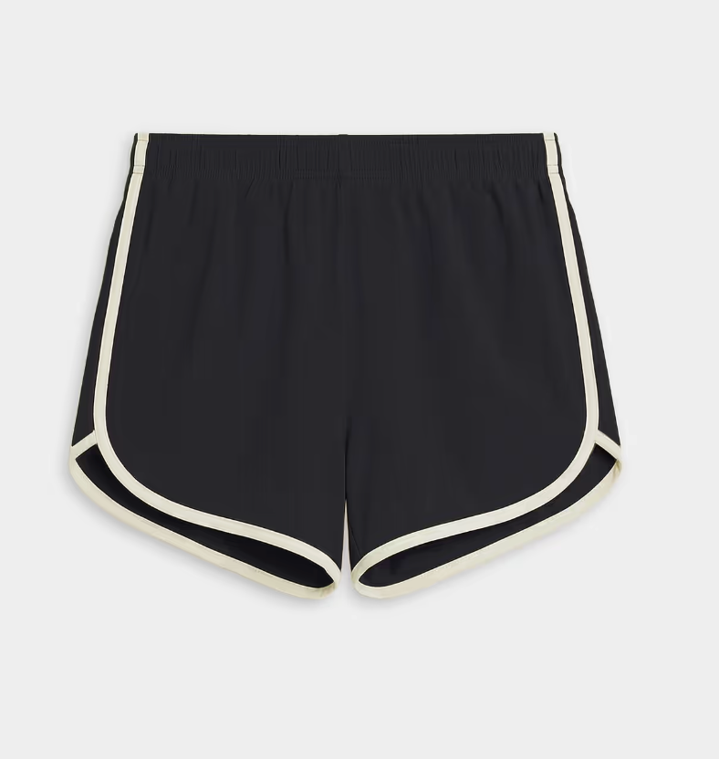 Splits 59 Megan Woven Nylon Run Short - Indigo/Creme