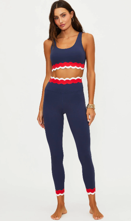 Beach Riot Stacy 7/8 Legging Twilight - Firework Colorblock