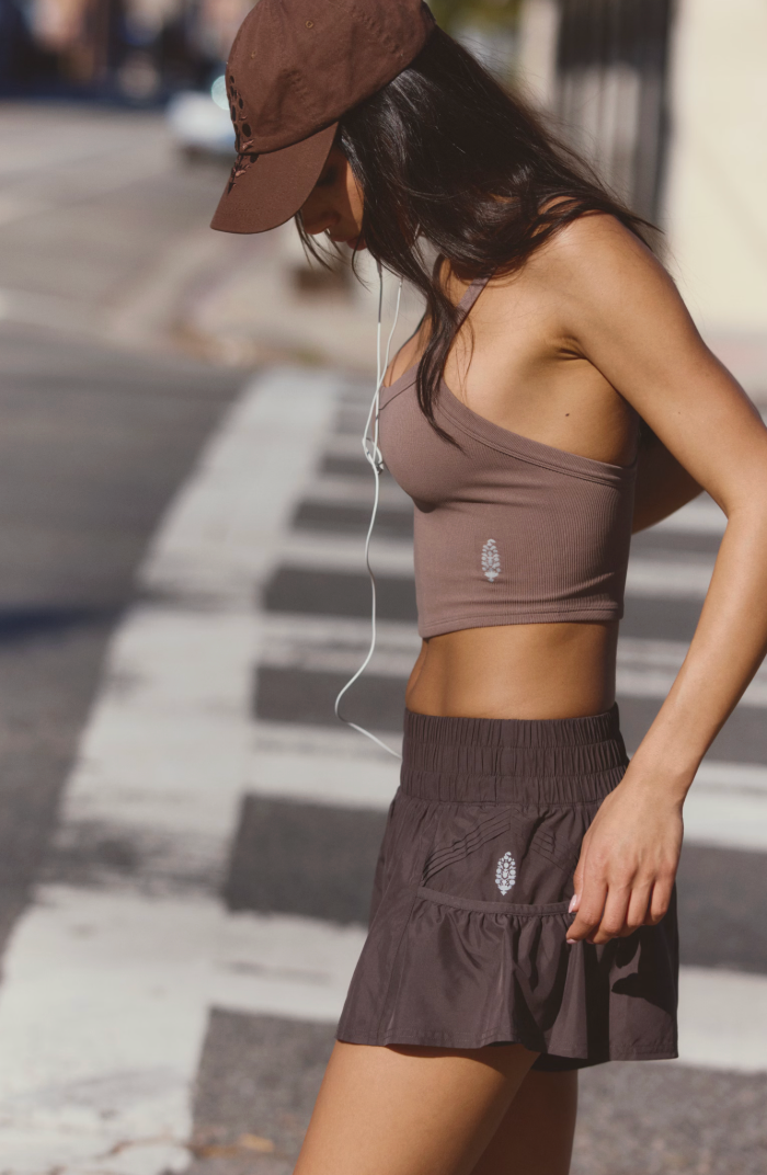Free People Get Your Flirt On Short - Chocolate