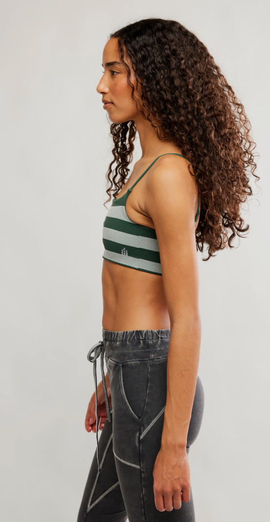 Free People Tighten Up Reversible Bra- Ivy Combo
