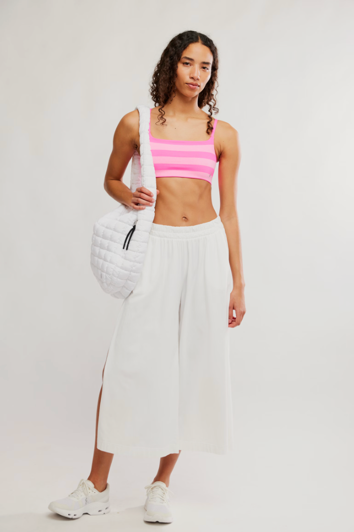 Free People Tighten Up Reversible Bra- Hot Pink Combo