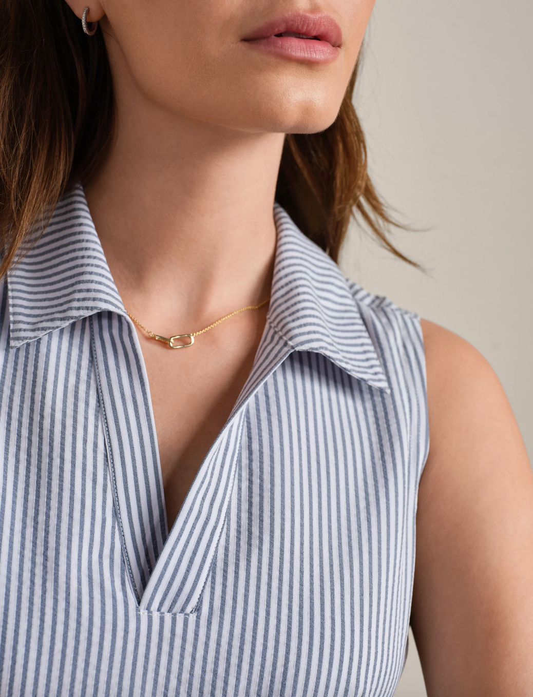 Rhone Saltair Dress- Washed Navy Stripe