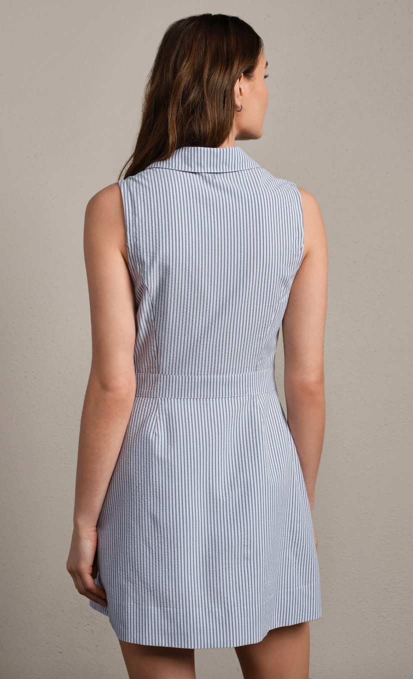 Rhone Saltair Dress- Washed Navy Stripe