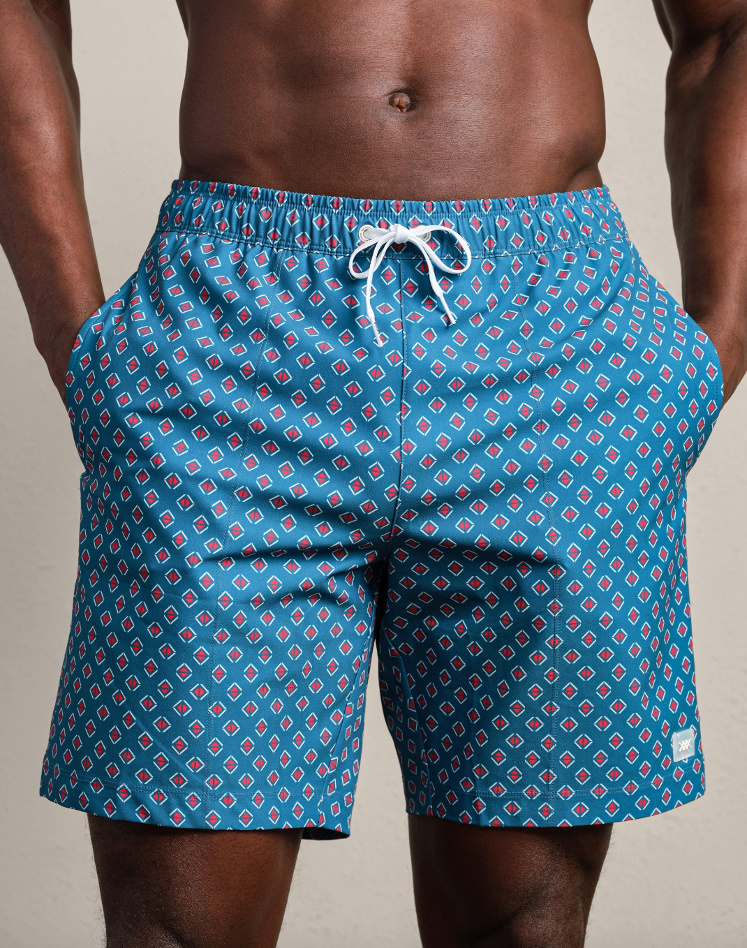 Rhone Apparel 7.5" R&R Trunk - Ash Blue Geo