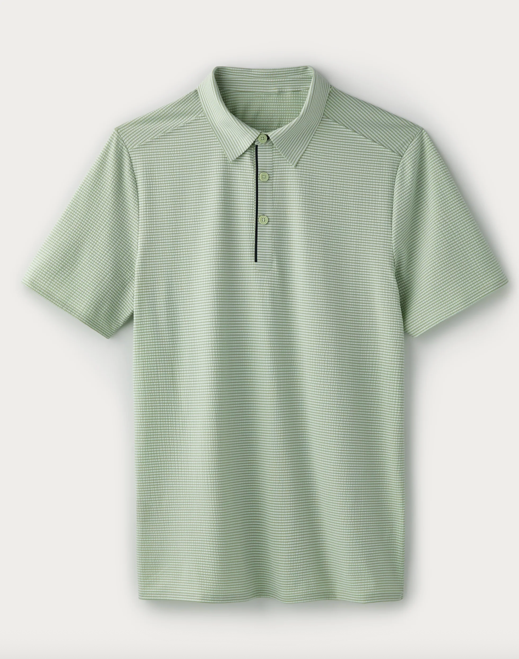 Rhone Apparel Approach Tech Polo- Cool Mint Seersucker
