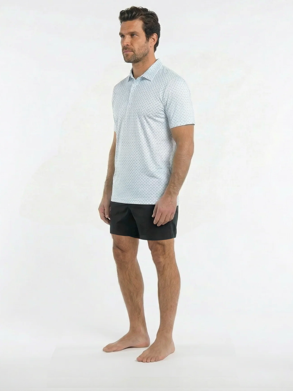 Bermies Performance Polo Shirt - White Tuna