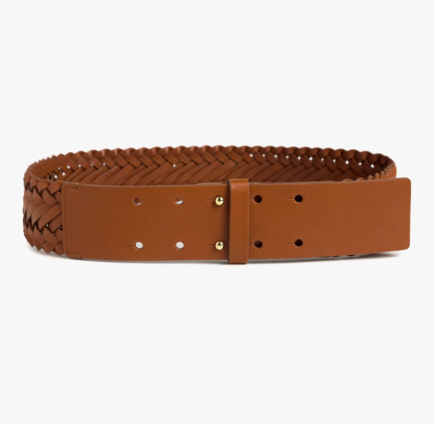Favorite Daughter The Woven Waist Belt- Tan