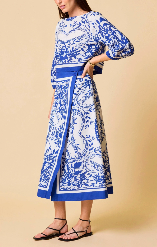 Cleobella Lihua Midi Skirt- Altesse Print