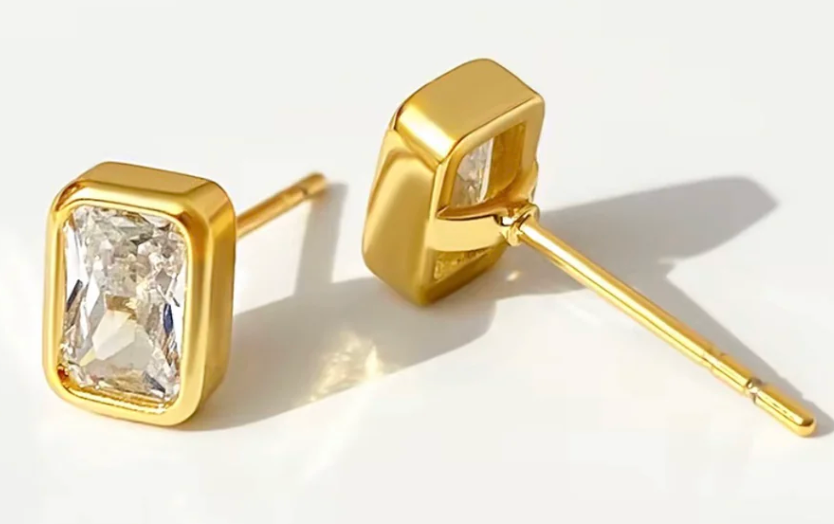 Katie Rae Core Square Earrings