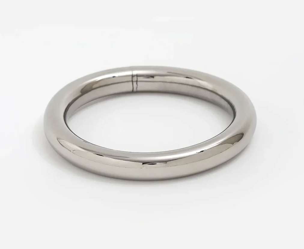 Katie Rae Classic Tube Bangle - 8mm Silver