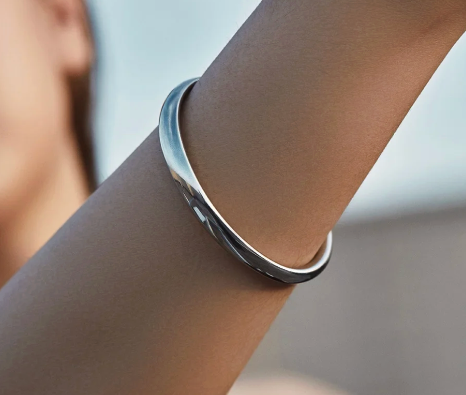 Katie Rae Classic Tube Bangle - 10mm Silver
