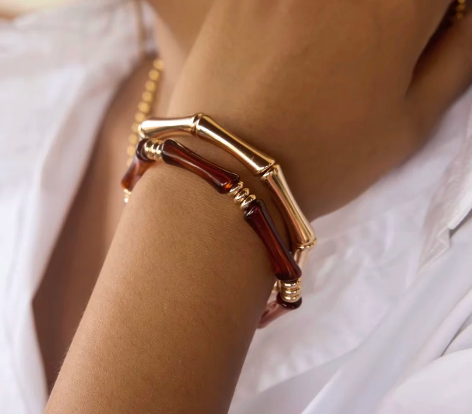 Katie Rae Gianna Acrylic Bracelet Stack