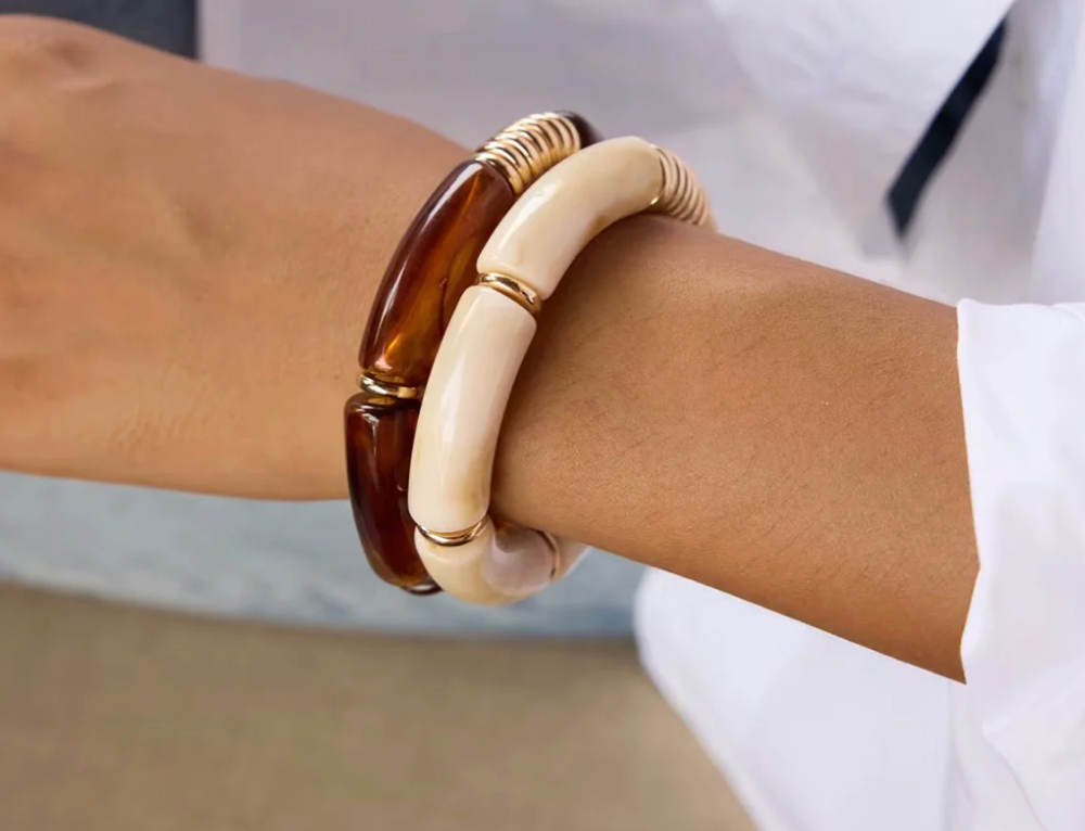 Katie Rae Zulu Acrylic Bracelet Stack
