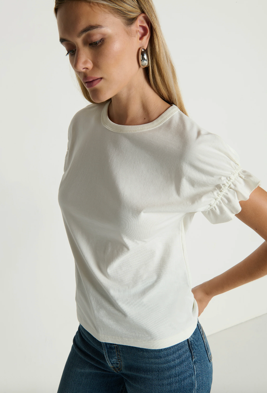Nation Ltd. Arline Top- Porcelain