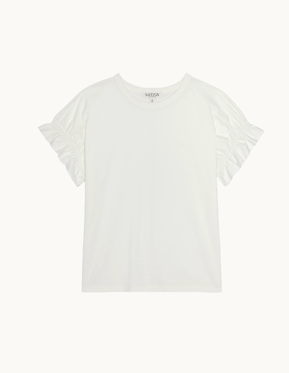 Nation Ltd. Arline Top- Porcelain