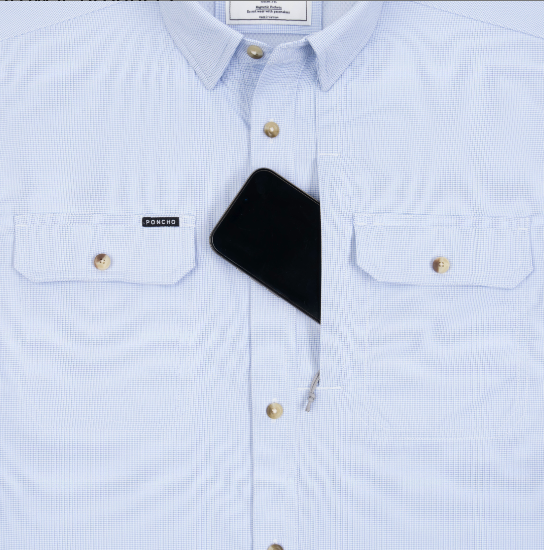 PONCHO Original Short Sleeve Shirt- The Anchoa