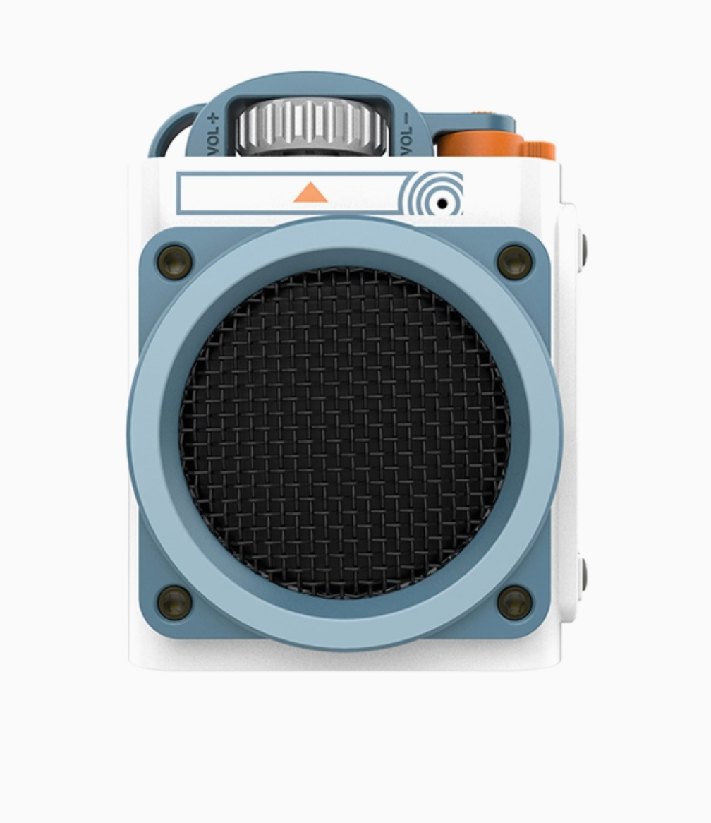 Muzen Wild Go Rugged Outdoor Street Portable Bluetooth Speaker- White