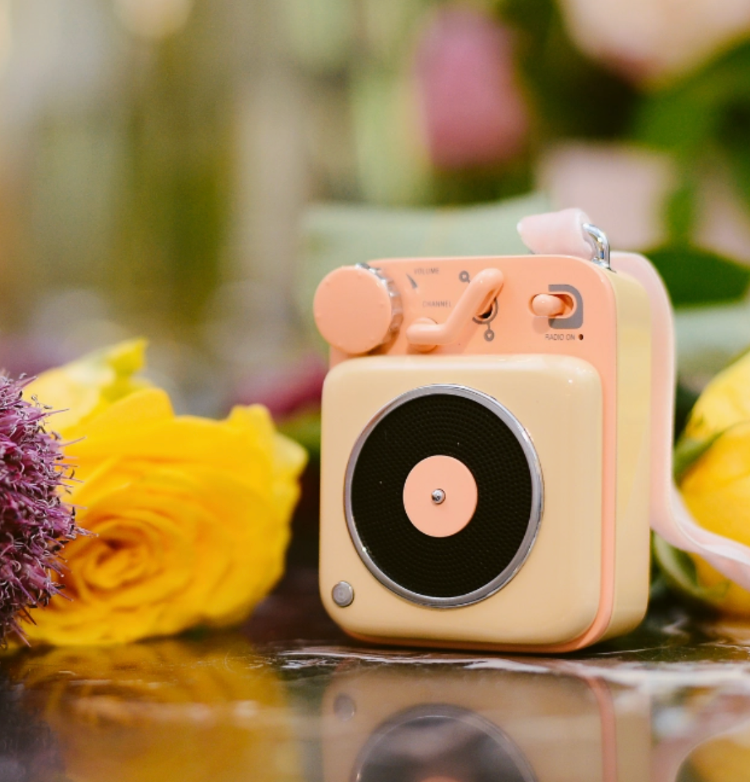 Muzen Button Mini Candy Portable Wireless Bluetooth Speaker- Yellow