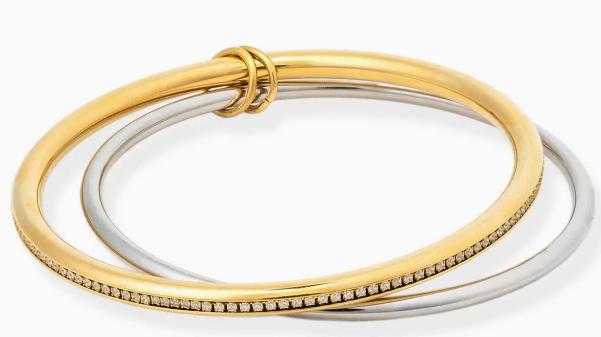 Bracha Tribecca Two-Tone Water-Resistant Bangle