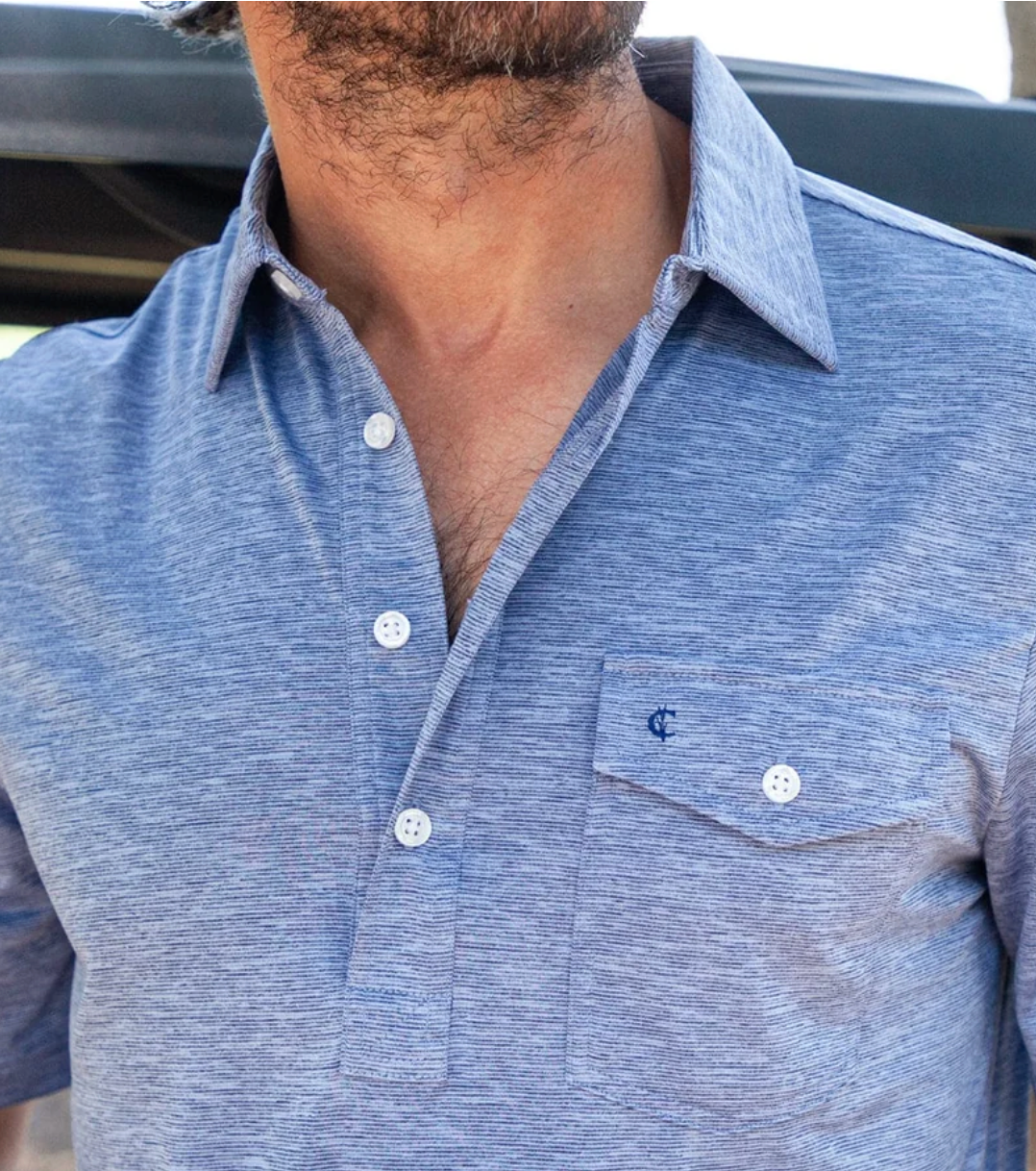 Criquet Heather Performance Sport Players Shirt- Waterford