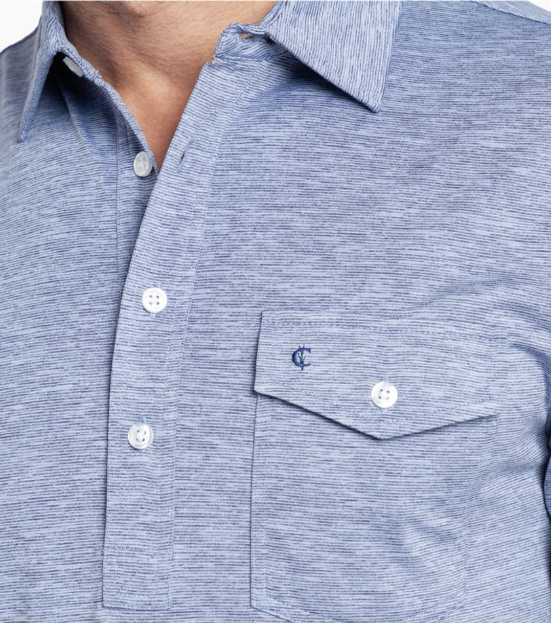 Criquet Heather Performance Sport Players Shirt- Waterford