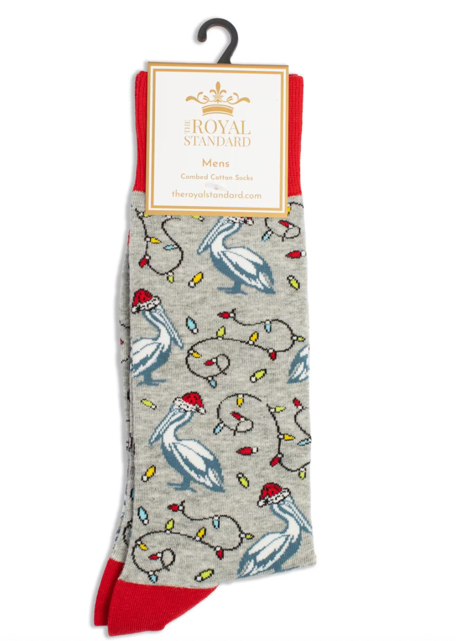 The Royal Standard Men's Santa Pelican Socks