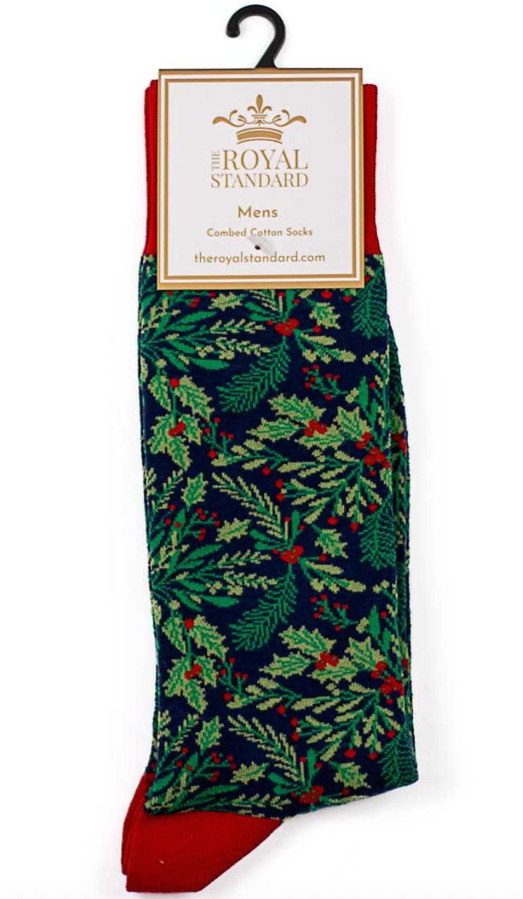 The Royal Standard Mens Holly Jolly Socks
