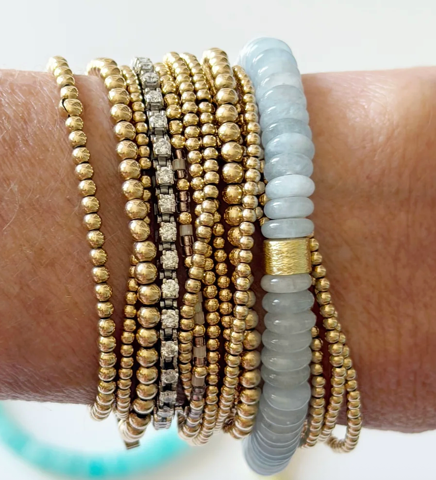 Jeny Baker Coastal Bracelets- Light Blue