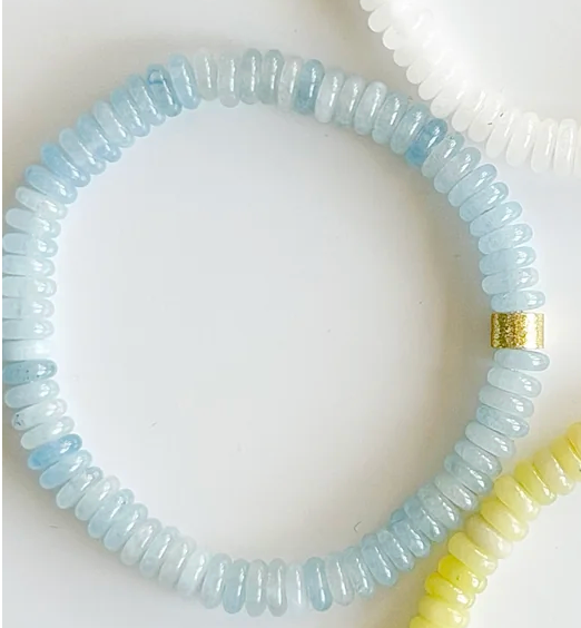 Jeny Baker Coastal Bracelets- Light Blue