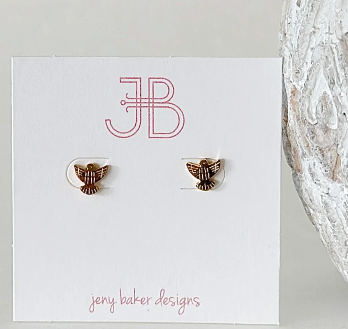 Jeny Baker Mini Mascot Studs- Eagle