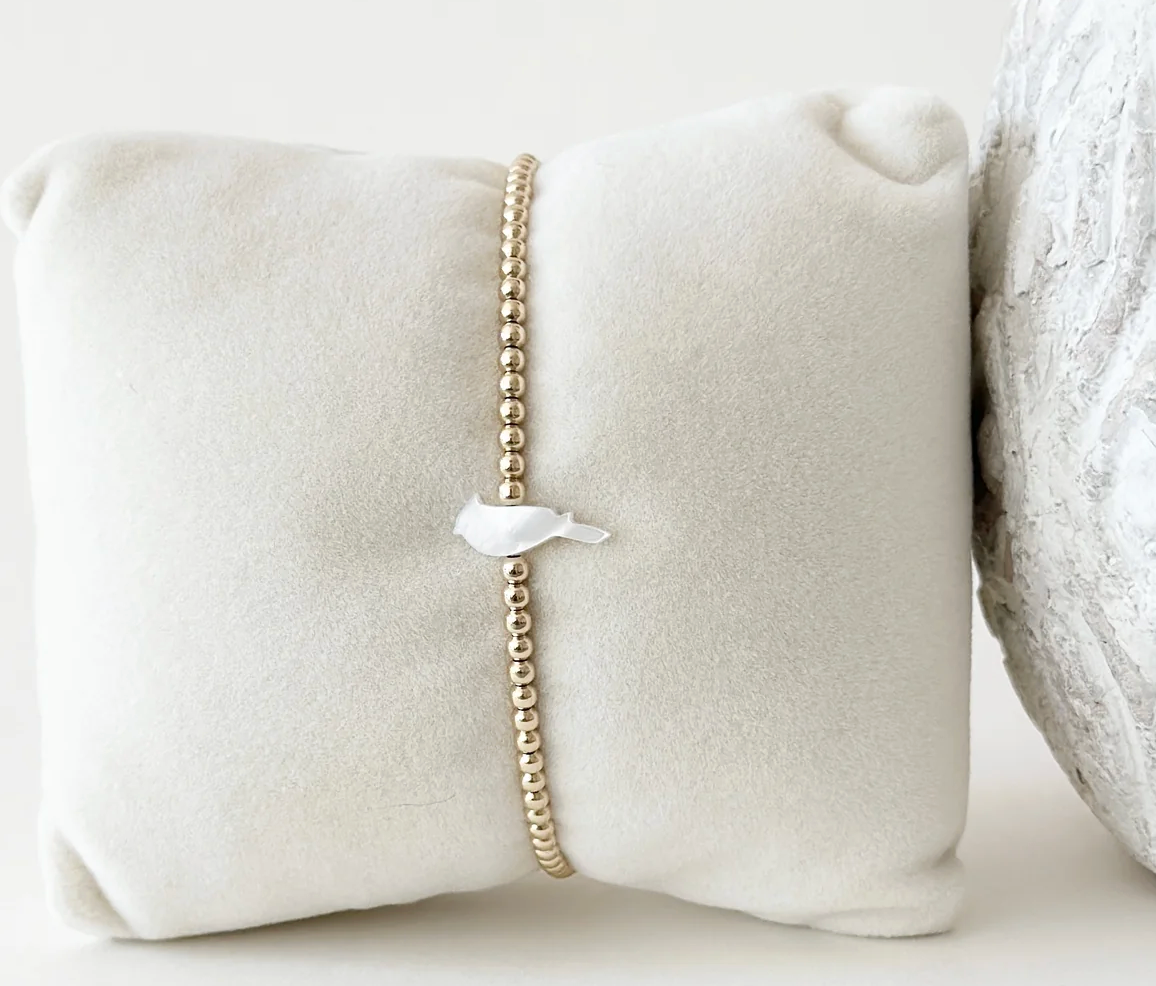 Jeny Baker Remembrance Gold Bead Bracelet