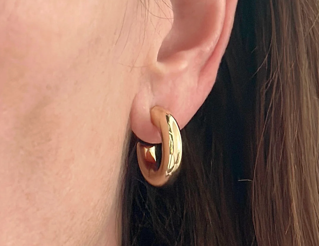 Jeny Baker Classic Thick Tube Hoops- Small