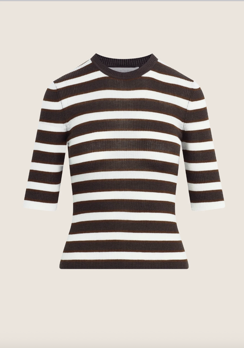 Favorite Daughter The Amelia Crewneck Top- Ganache Stripe