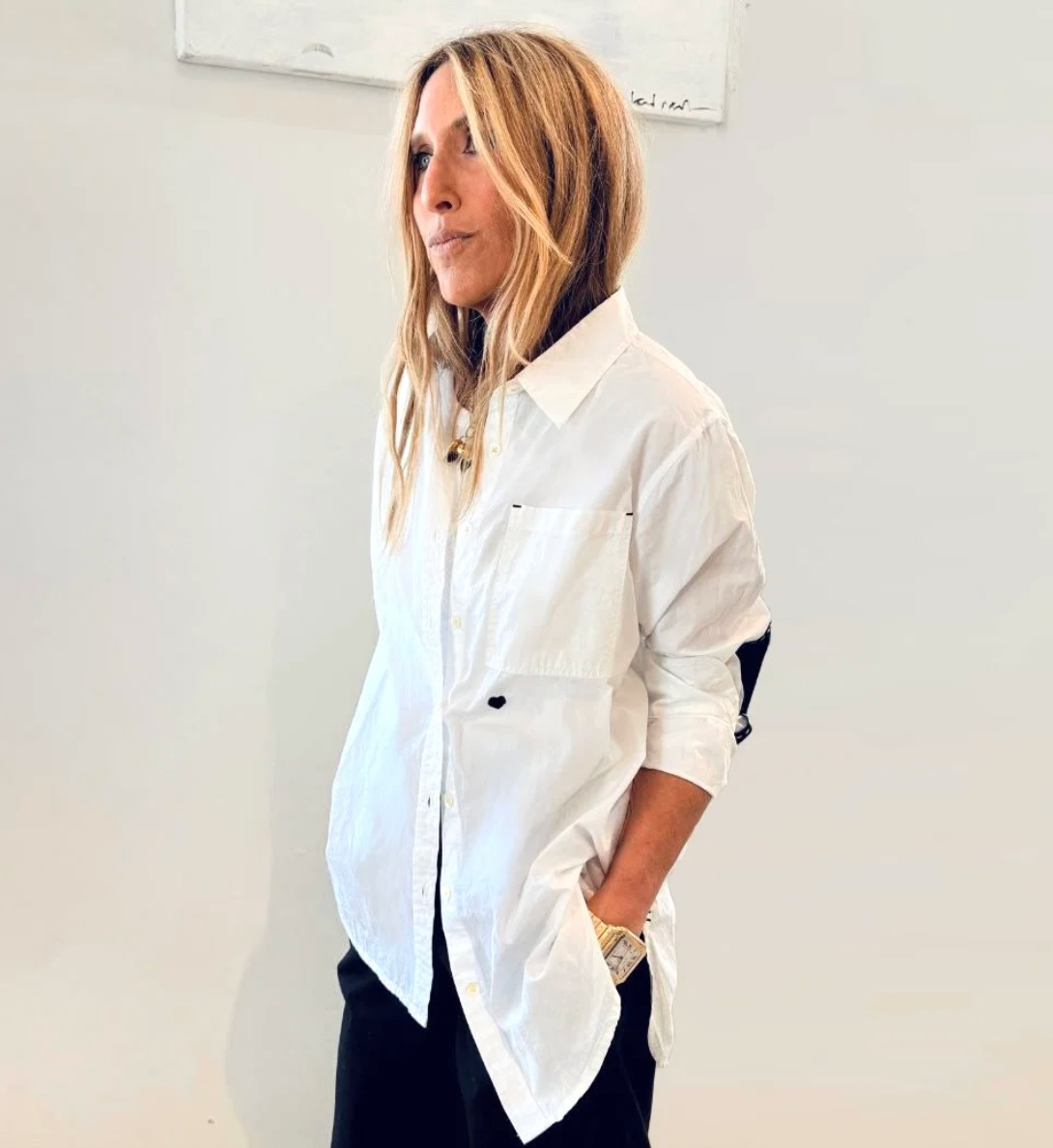 KERRI ROSENTHAL Mia Shirt- White