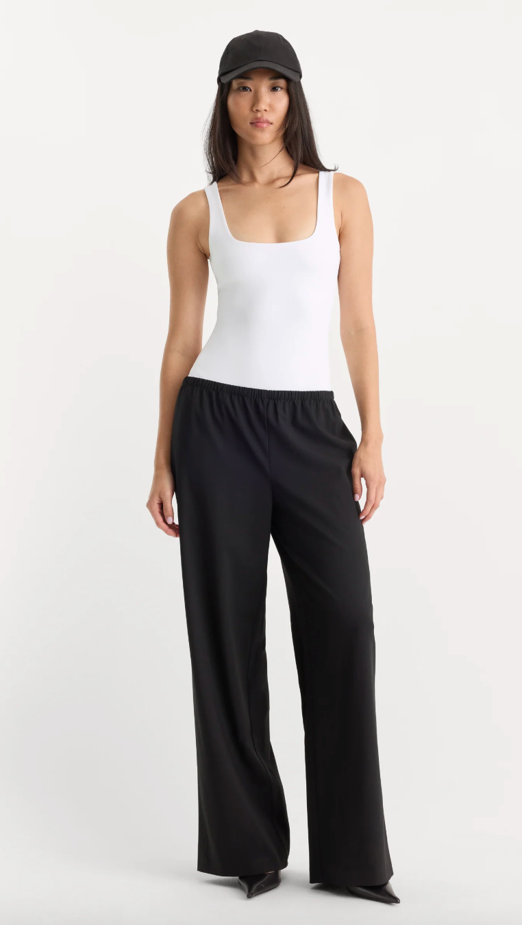 Good American The Scuplting Modern Tank Bodysuit- White
