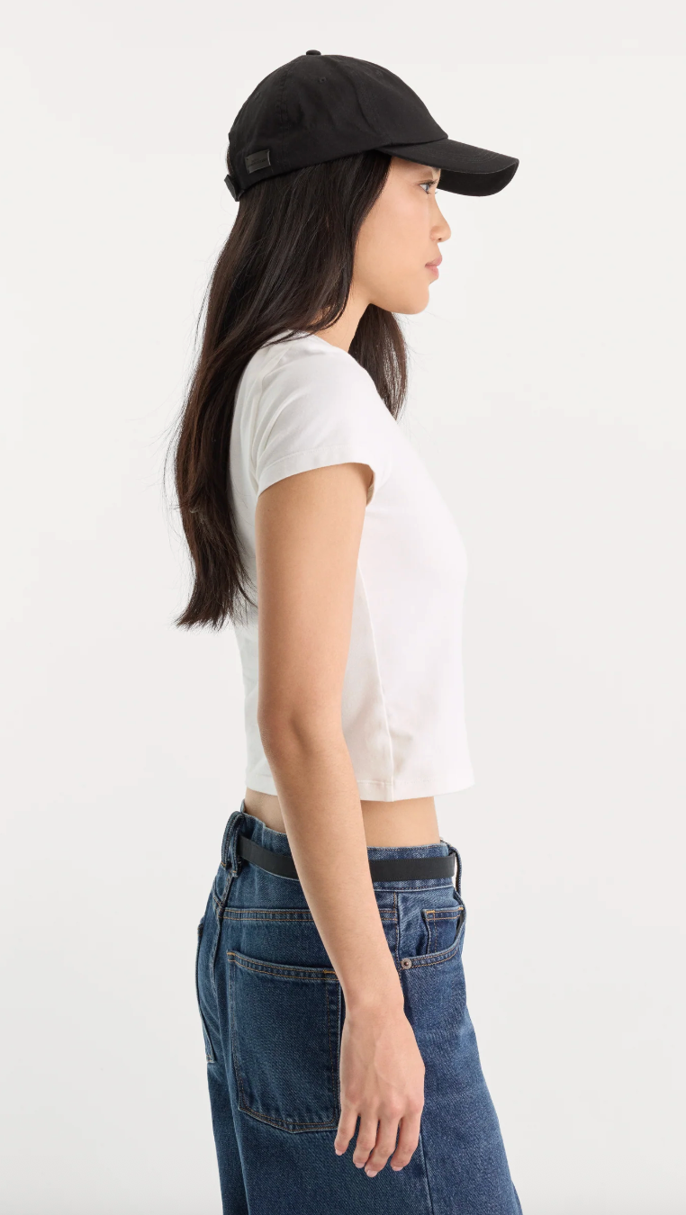 Good American The Baby Tee- White