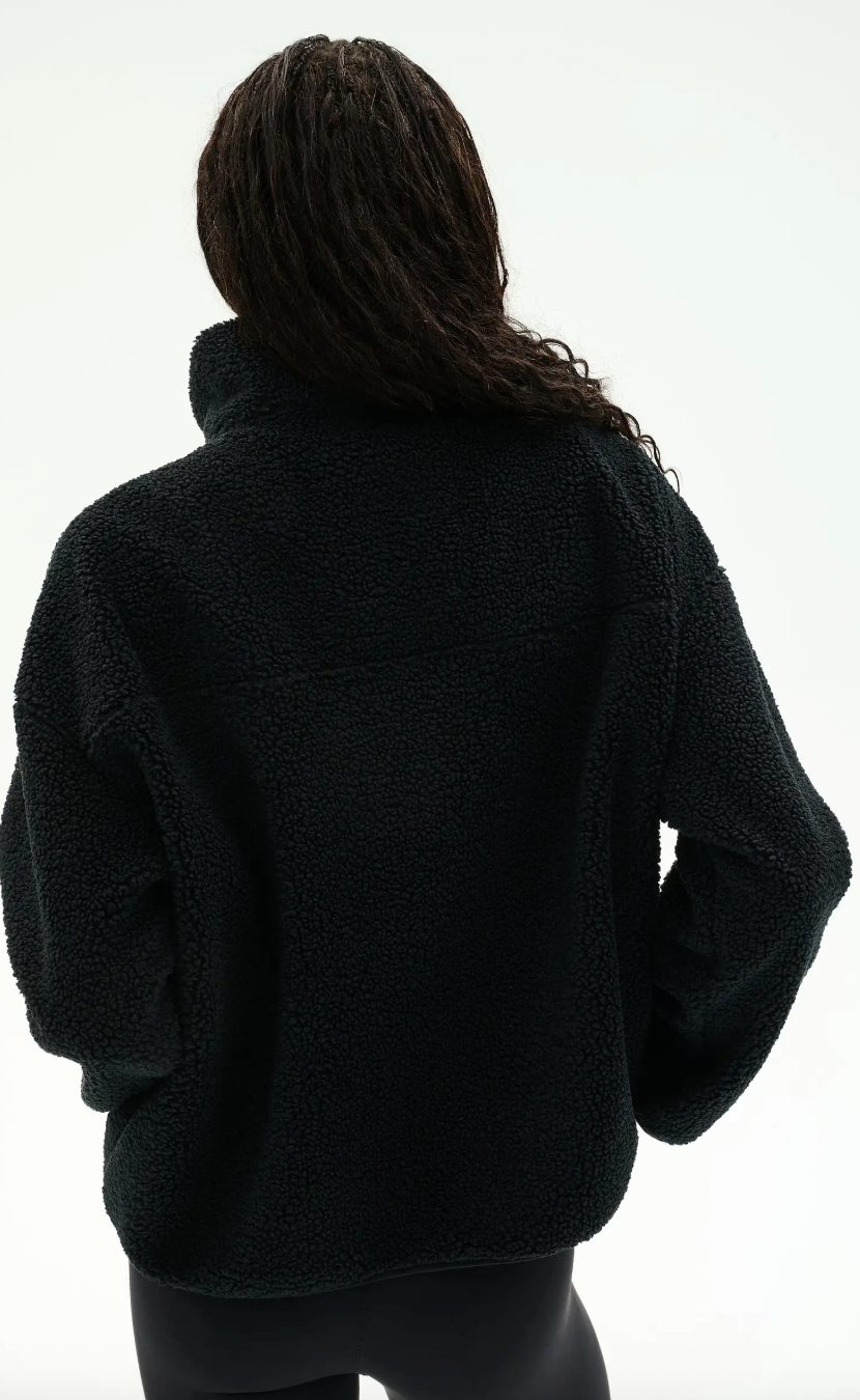 Splits 59 Reese Sherpa Half Zip Pullover- Black