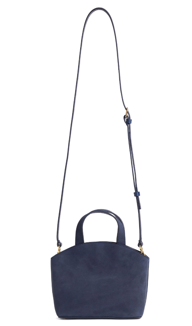 Favorite Daughter The Suede Heirloom Mini Tote- Midnight