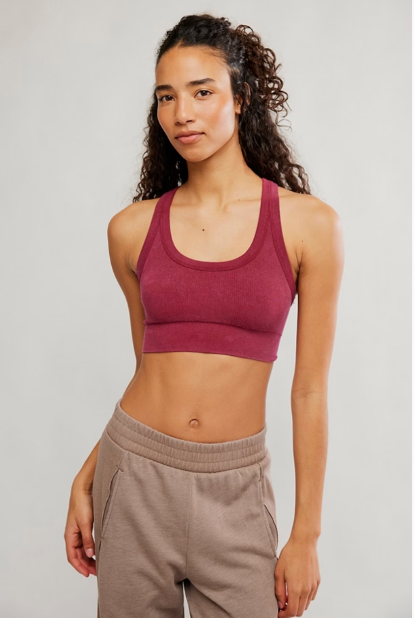Free People Go To Bra- Washed Brick