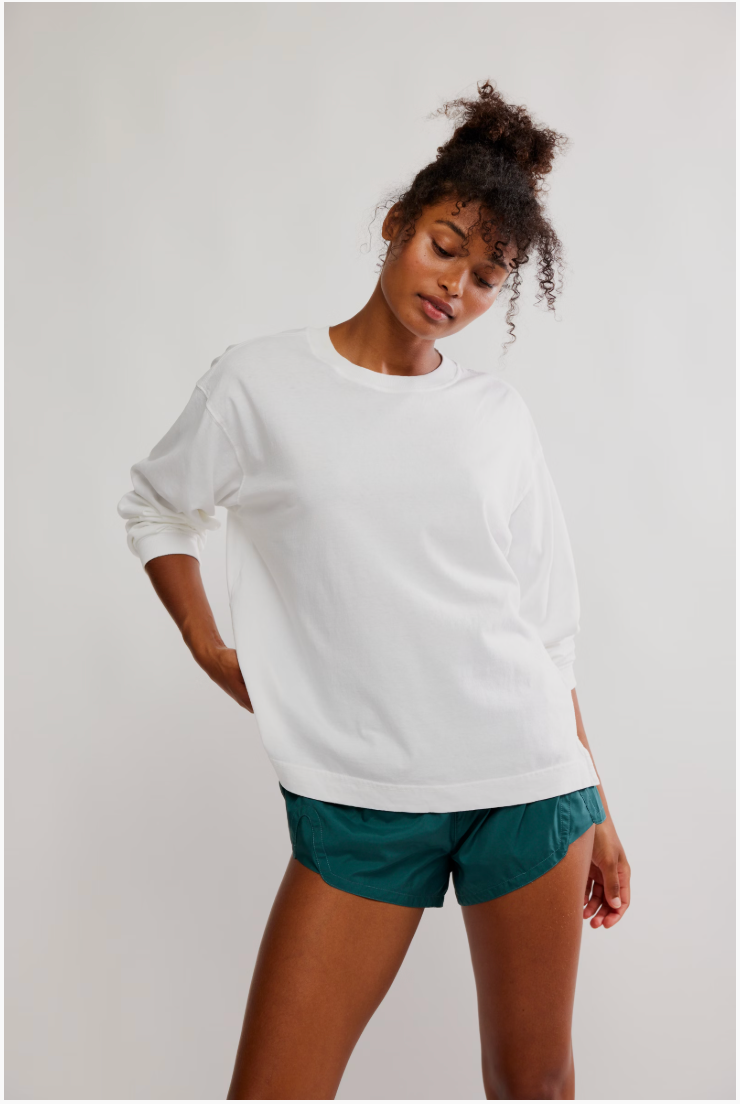 Free People Hustle Layer- White