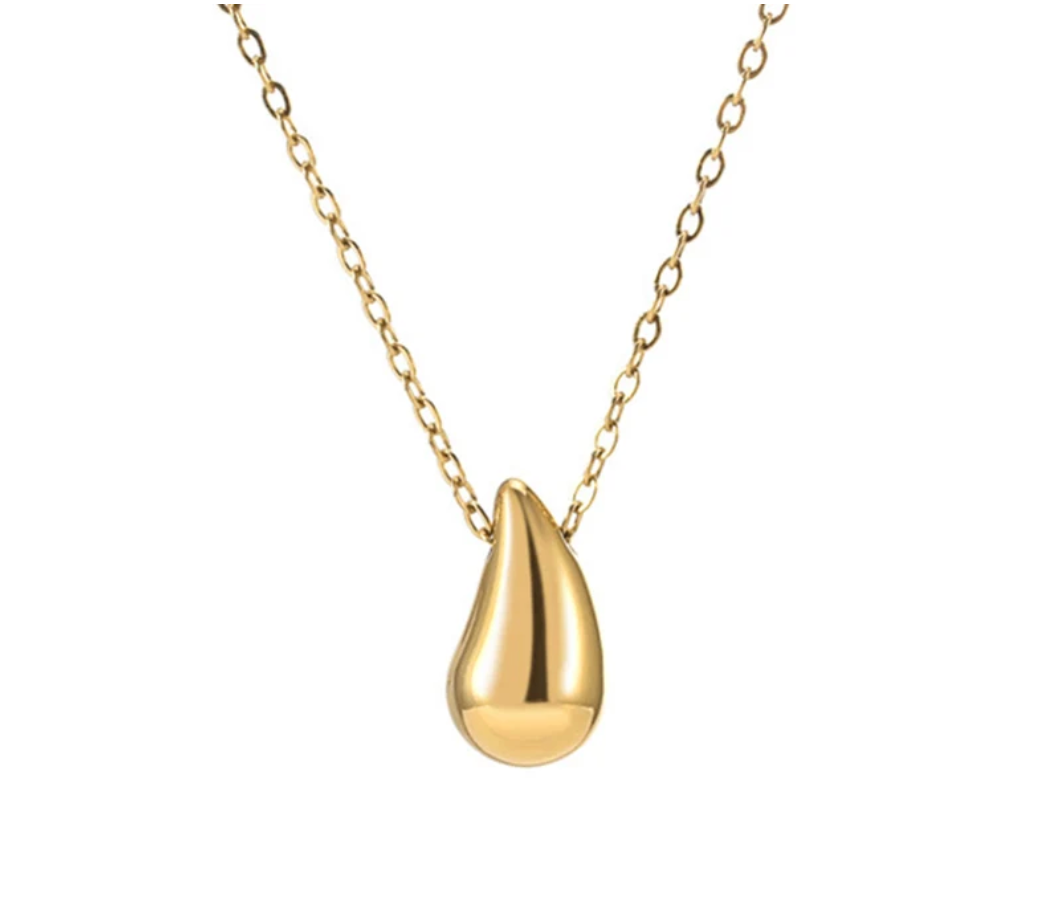 Katie Rae Teardrop Necklace- Gold