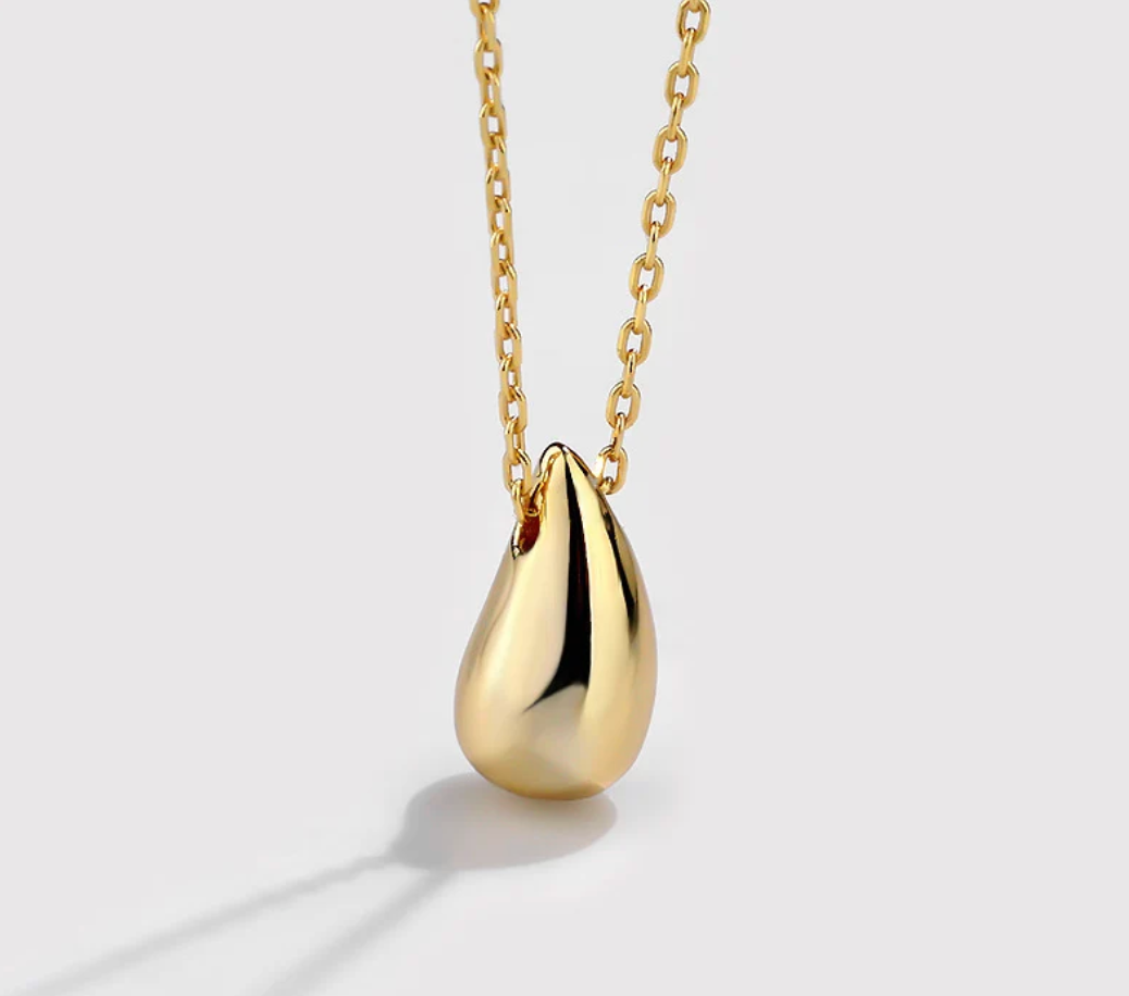 Katie Rae Teardrop Necklace- Gold