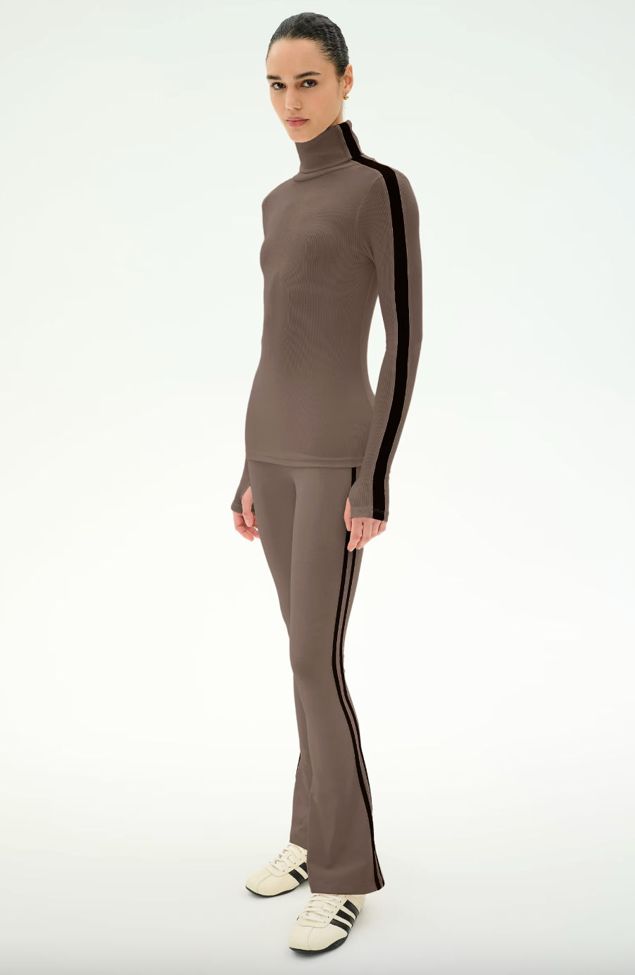 Splits 59 Raquel High Waist Supplex Flare 32" - Lentil/ Black