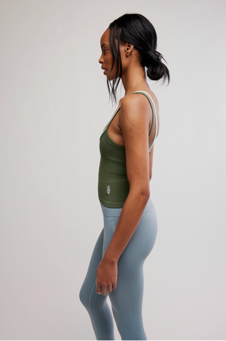 Free People All Clear Coastline Cami- Ivy Combo