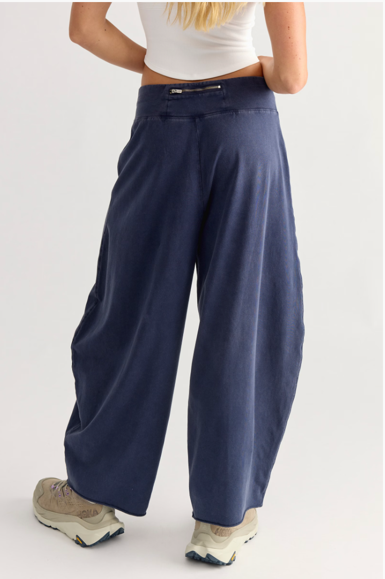 Free People Hot Shot Easy Pants- True Navy