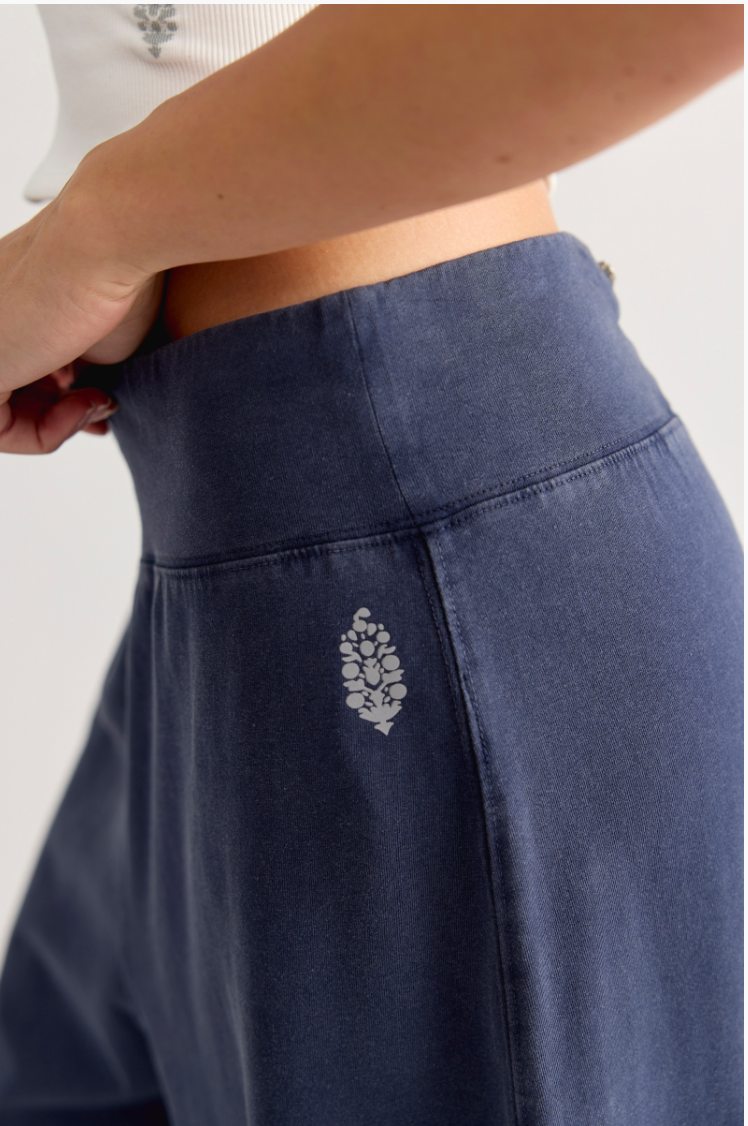 Free People Hot Shot Easy Pants- True Navy