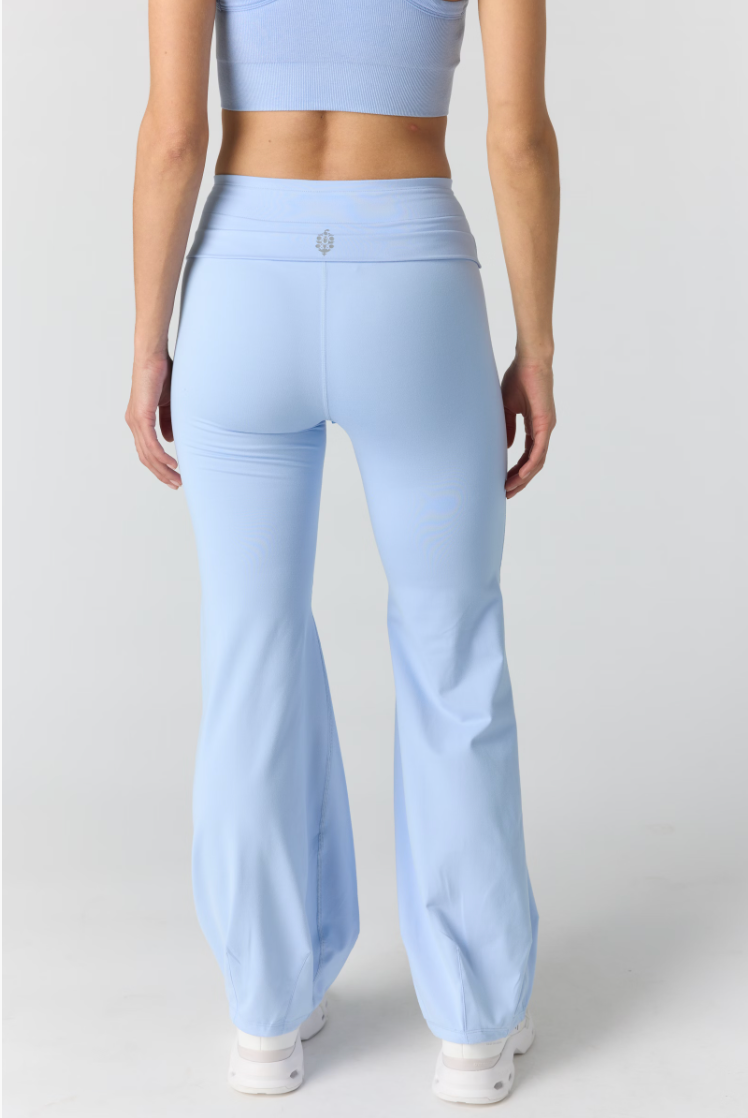 Free People Quick Step Bubble Pants- Peri Blue