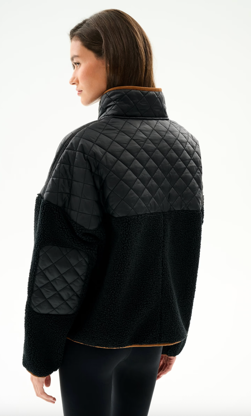 Splits 59 Skylar Sherpa Jacket- Black/ Toffee