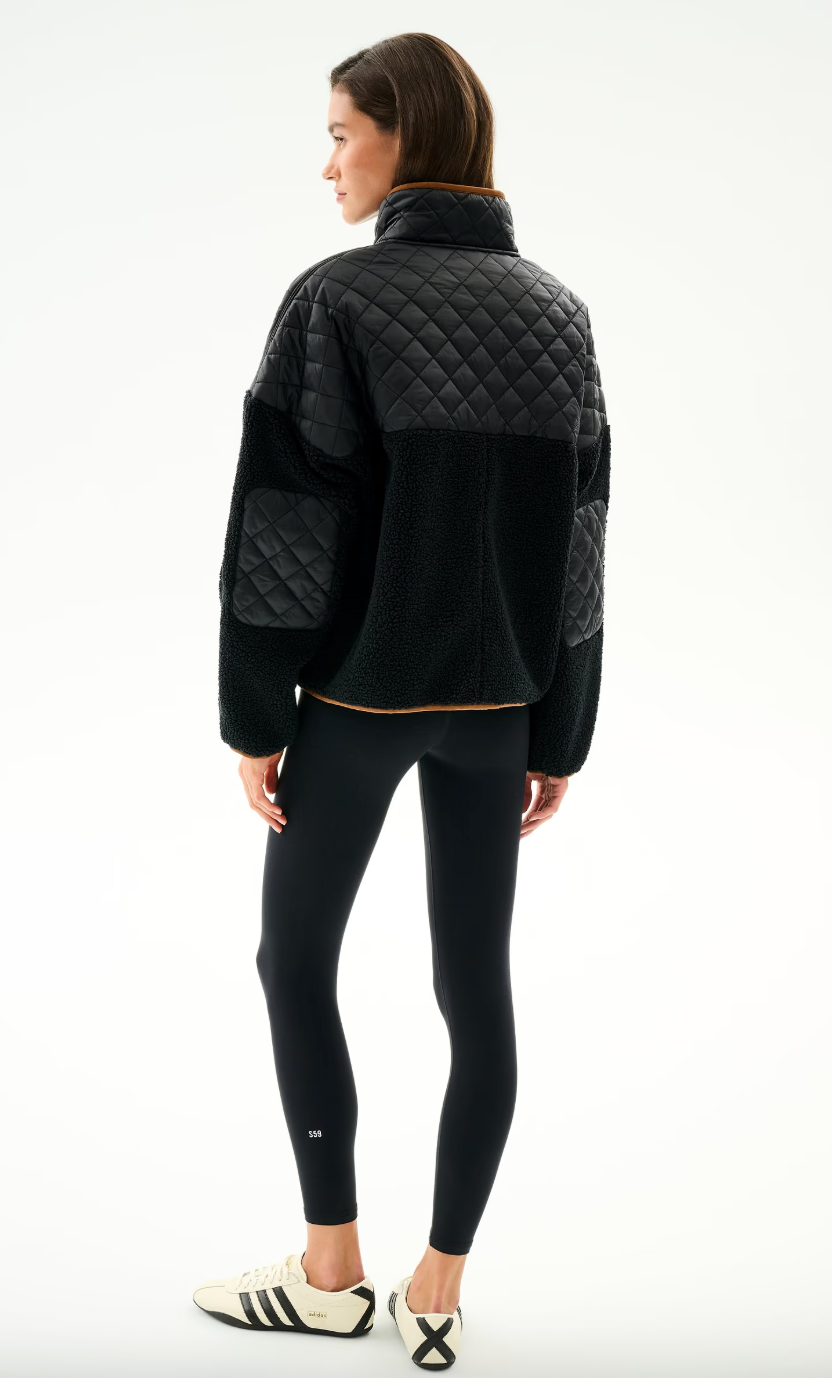 Splits 59 Skylar Sherpa Jacket- Black/ Toffee