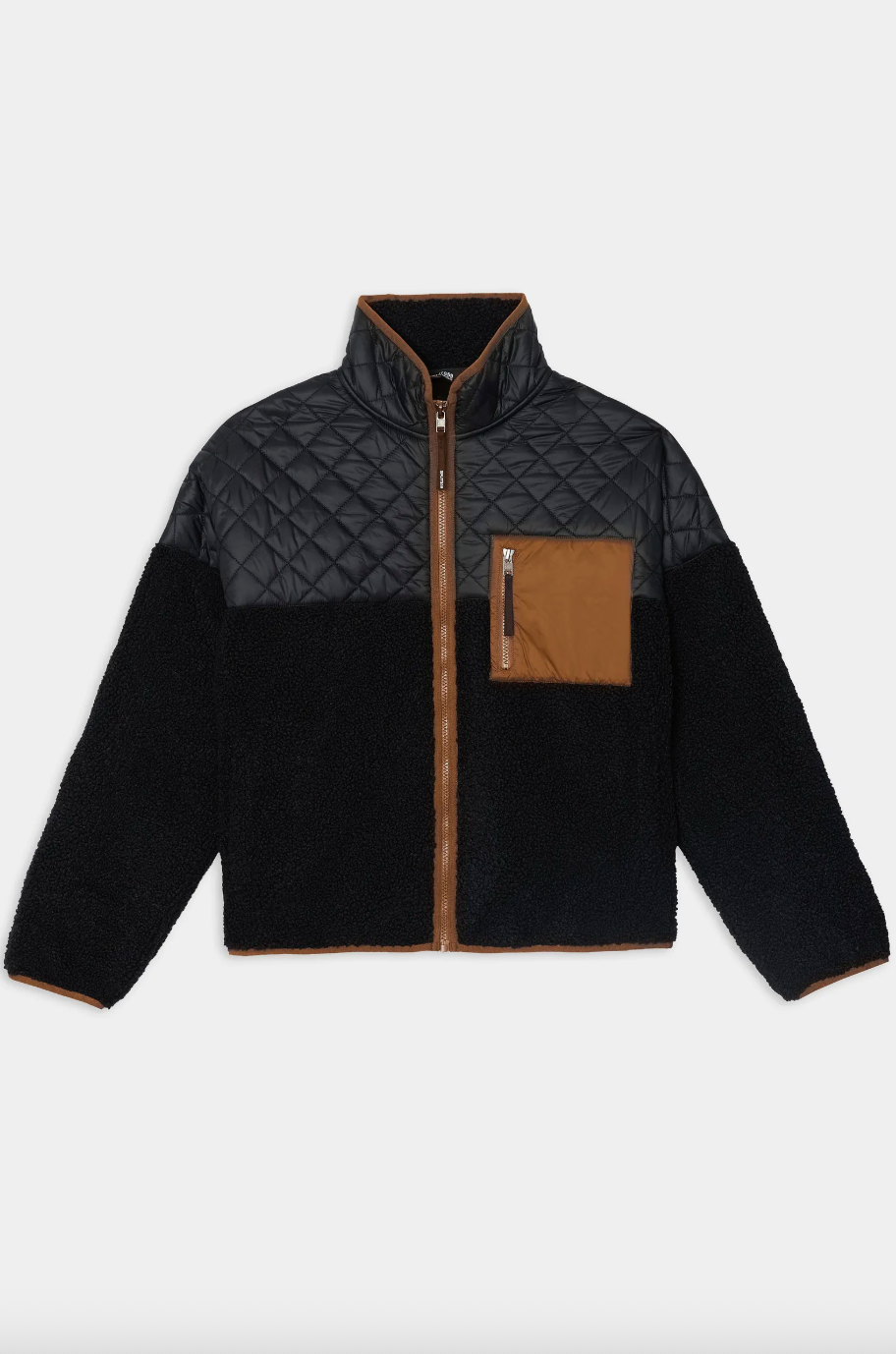 Splits 59 Skylar Sherpa Jacket- Black/ Toffee